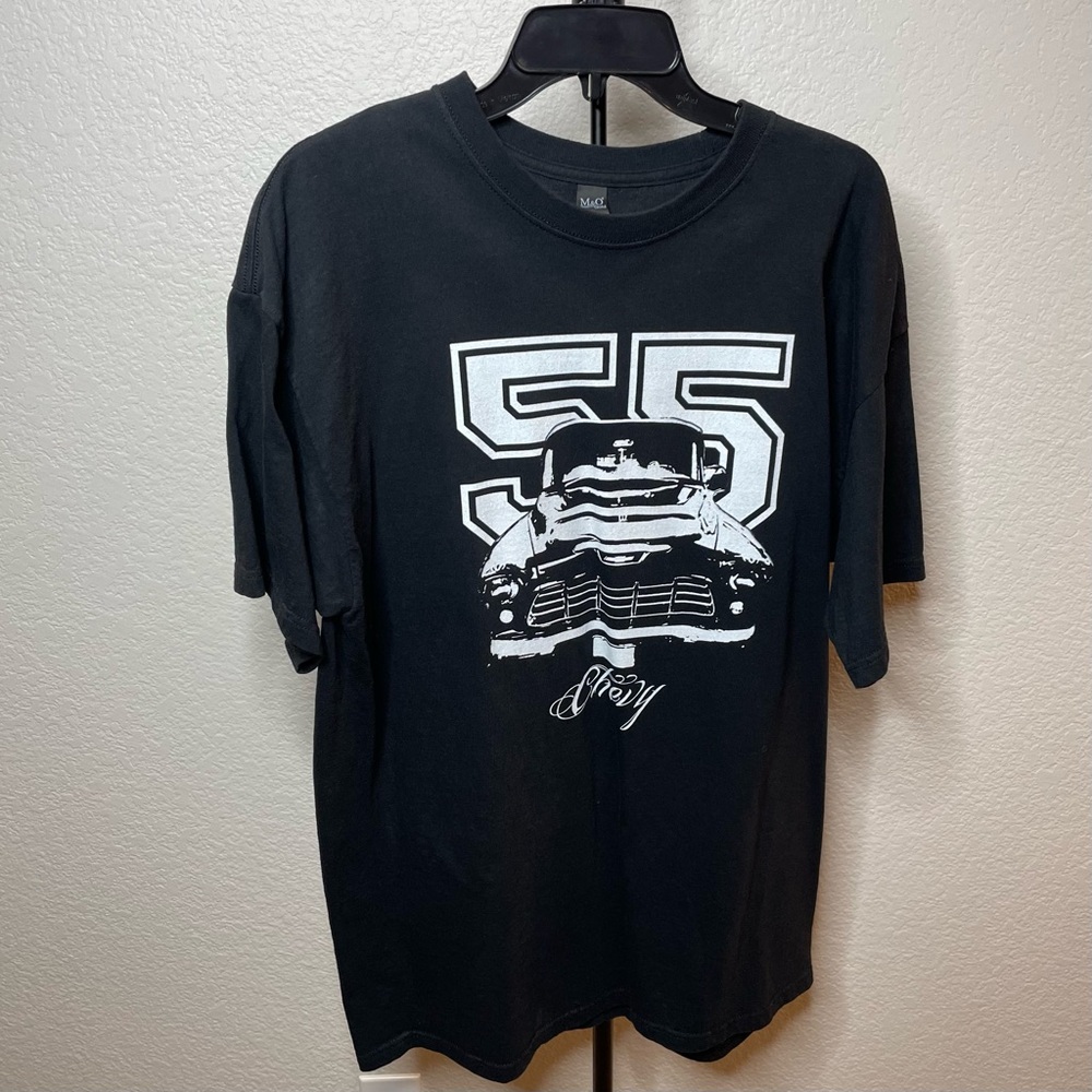 Chevy T-Shirt - Men’s X-Large Black 55’‎ Graphic Tee, Chevrolet
